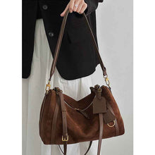 Womens Stylish Matte Suede Retro Crossbody Bag