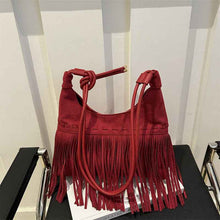 Womens Bohemian Retro Tassel Shoulder Crossbody Bag