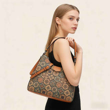 Retro-printed Ethnic-style Tote Shoulder Or Crossbody Bag