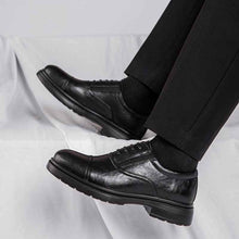 Genuine Leather Men's Leather Shoes Increased Casual Soft Bottom Super