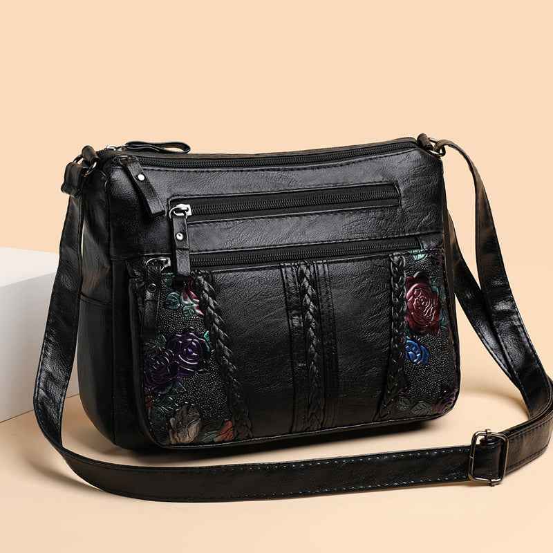 Womens Versatile Minimalist Crossbody Bag With A Large Capacity