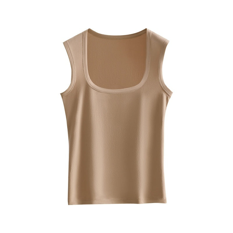Womens Plus Size Square Neck Camisole Vest