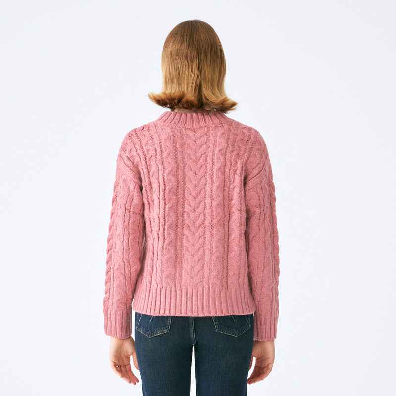 Loose Youthful Alpaca Knit Sweater For Women