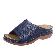 New Flower Fish Mouth Sandals Hollow Wedge Sandals And Slippers Women