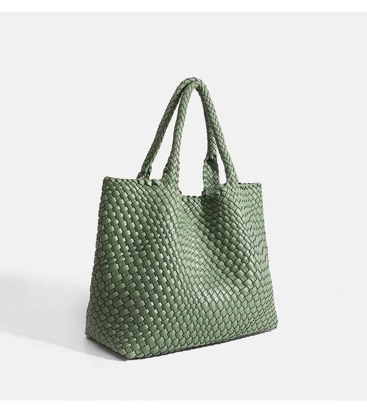 High-end Handwoven High-capacity Stylish Underarm Shoulder Bag