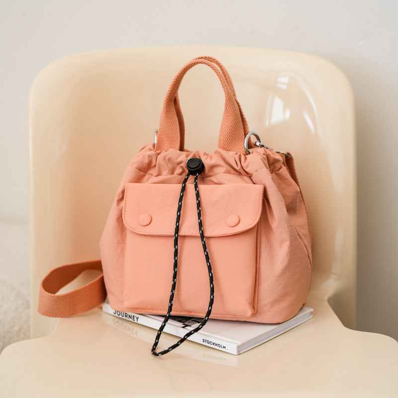 Womens Simple Versatile Lightweight Oxford Cloth Shoulder Bag