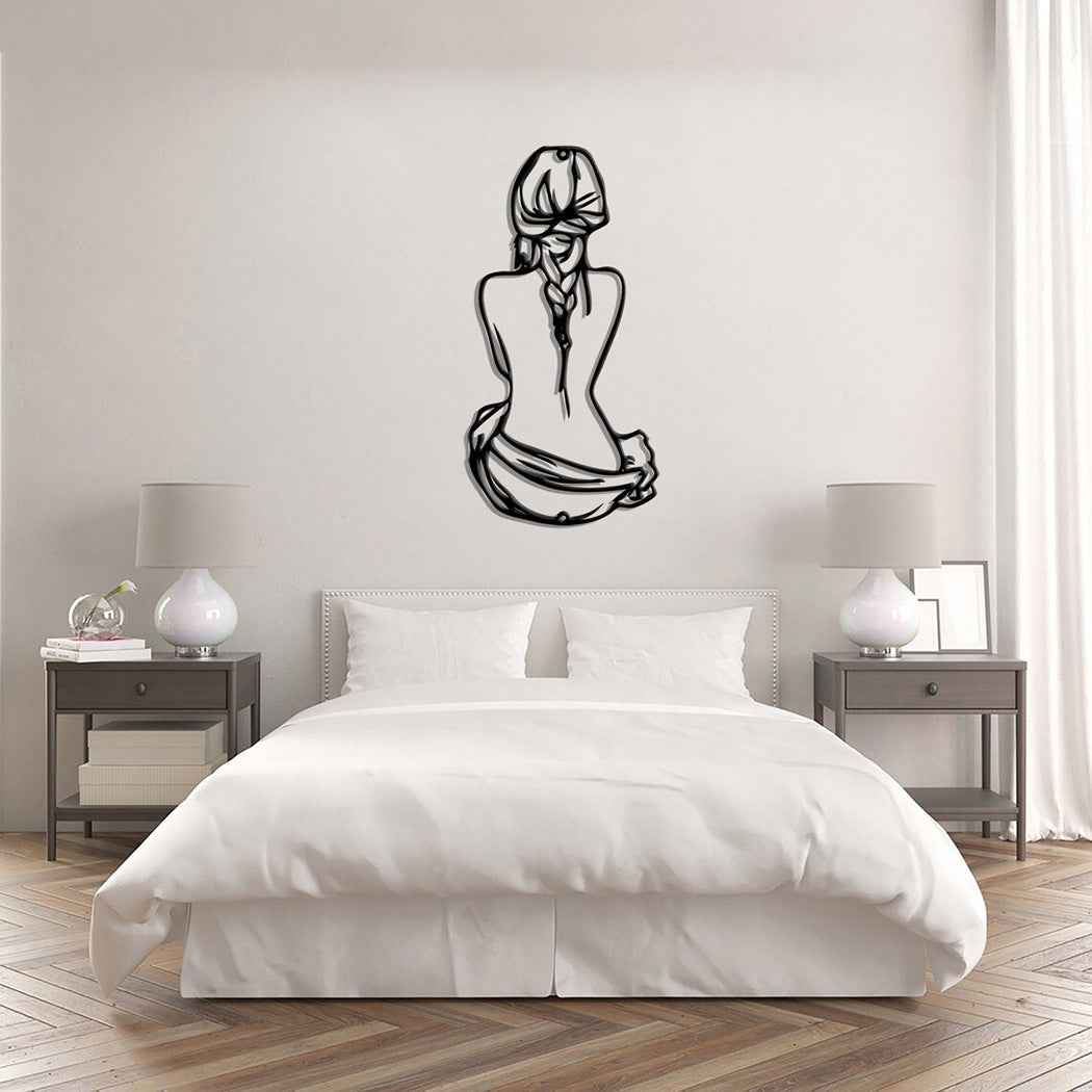 Simple Beauty Line Three-Dimensional Hollow Wall Metal Decoration