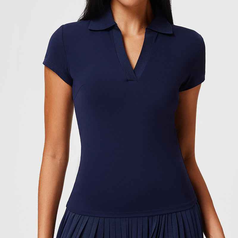 Fashionable Women's Sports Top Short-sleeve T-shirt
