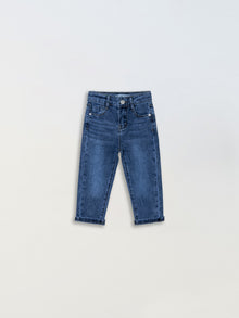 Basic-Style Girls Denim Stretch Trousers by Mirlaine Univers