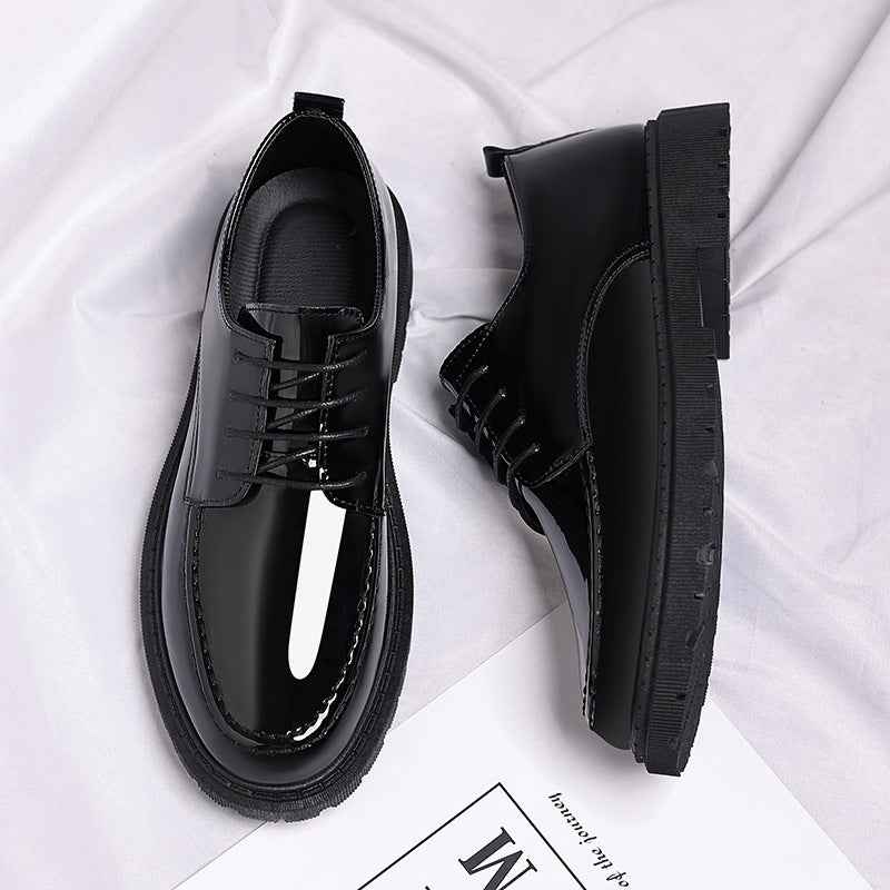 New-style Casual Leather Shoes For Men With A Polished Finish