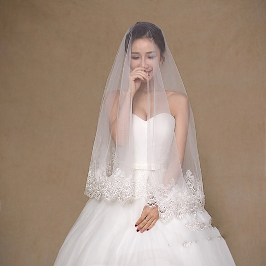 Wholesale White Bride Veil Cheap Wedding Accessories Ready To Ship by Mirlaine Univers