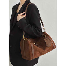 Womens Stylish Matte Suede Retro Crossbody Bag
