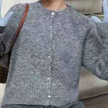 Sweet Loose-Fitting Slimming Round-Neck Knitted Top For Women