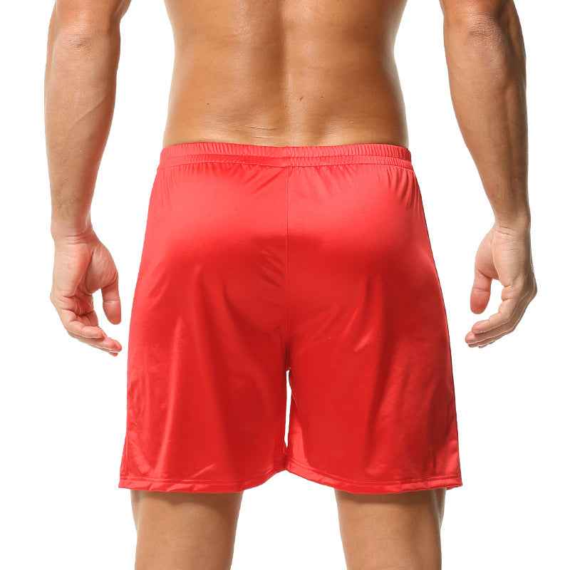 Men's Silk Boxer Briefs Mid-rise Casual