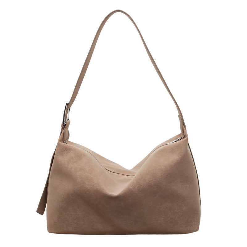 Womens Stylish Casual Minimalist High-Capacity Crossbody Bag