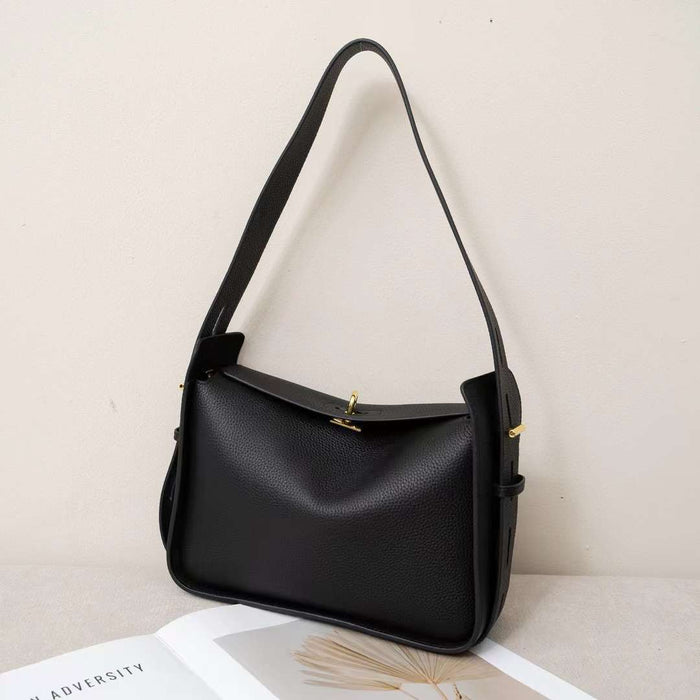 Niche Commuter Design Leather Crossbody Underarm Bag