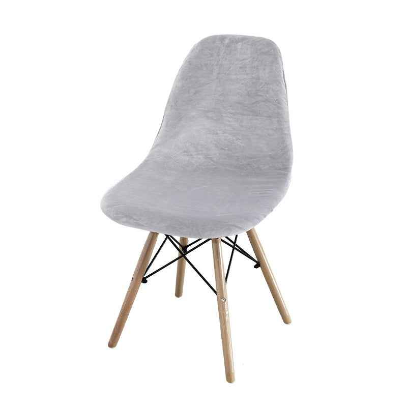 Velvet Solid Color Shell Eames Chair Cover