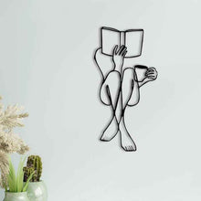 Wall Decoration Black Simple Reading Iron Art Painting