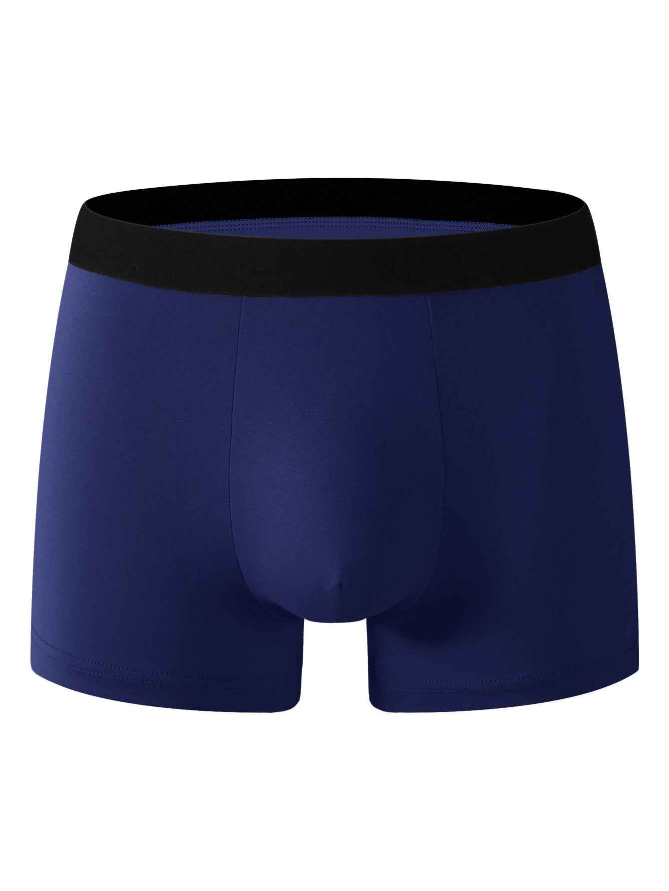 Mens Solid-color Boxer Briefs For Sports