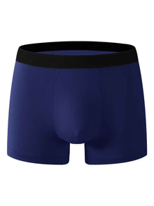 Mens Solid-color Boxer Briefs For Sports