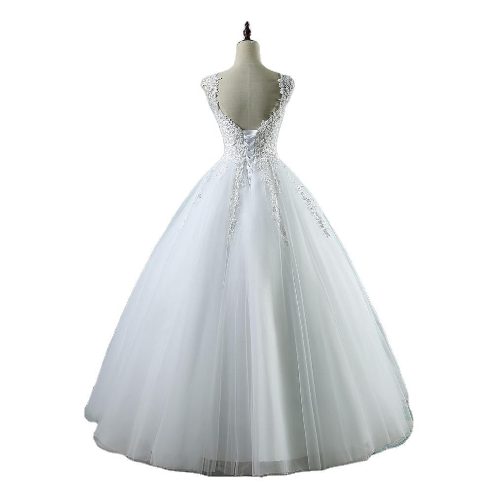 High Waist Wedding Dress With Deep V-neck by Mirlaine Univers