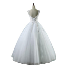 High Waist Wedding Dress With Deep V-neck by Mirlaine Univers