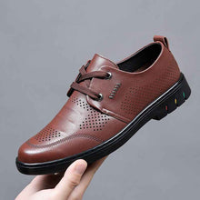 Men's Height Increasing Insole Genuine Leather Business Casual Leather Shoes