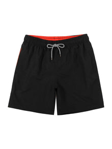 Solid Color Lined Men Swim Trunkscomfortable No Awkward Bulges Relaxed Fit And Quick Drying