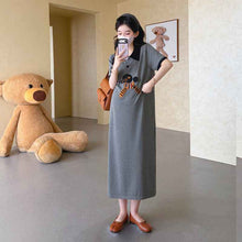 Gentle-style Loose-fitting Cartoon Maternity Dress