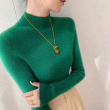 Half Turtleneck Cashmere Slim Top Sweaters Bottoming Shirt