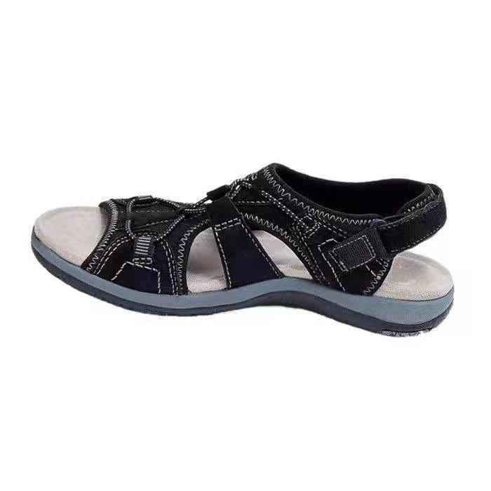 Beach Sandals Women Low-Top Round Toe Casual Sandals