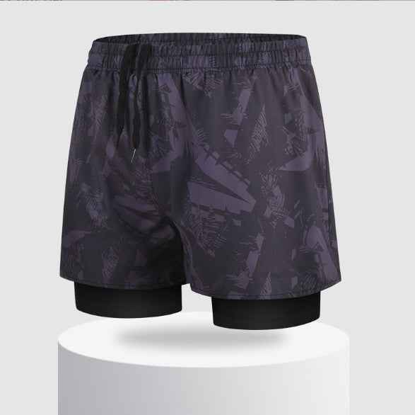 Men's Equipment Spring Pants Men's Double-layer Swimming Trunks