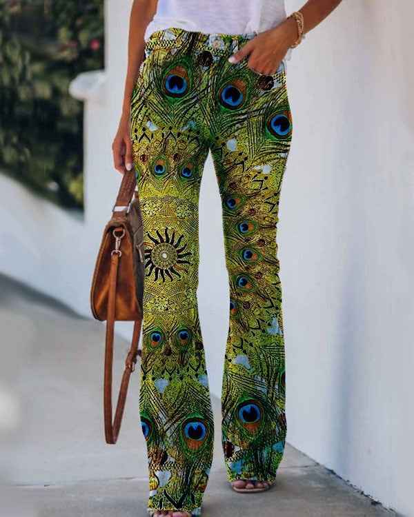 Womens Casual 3D patterned Jeans