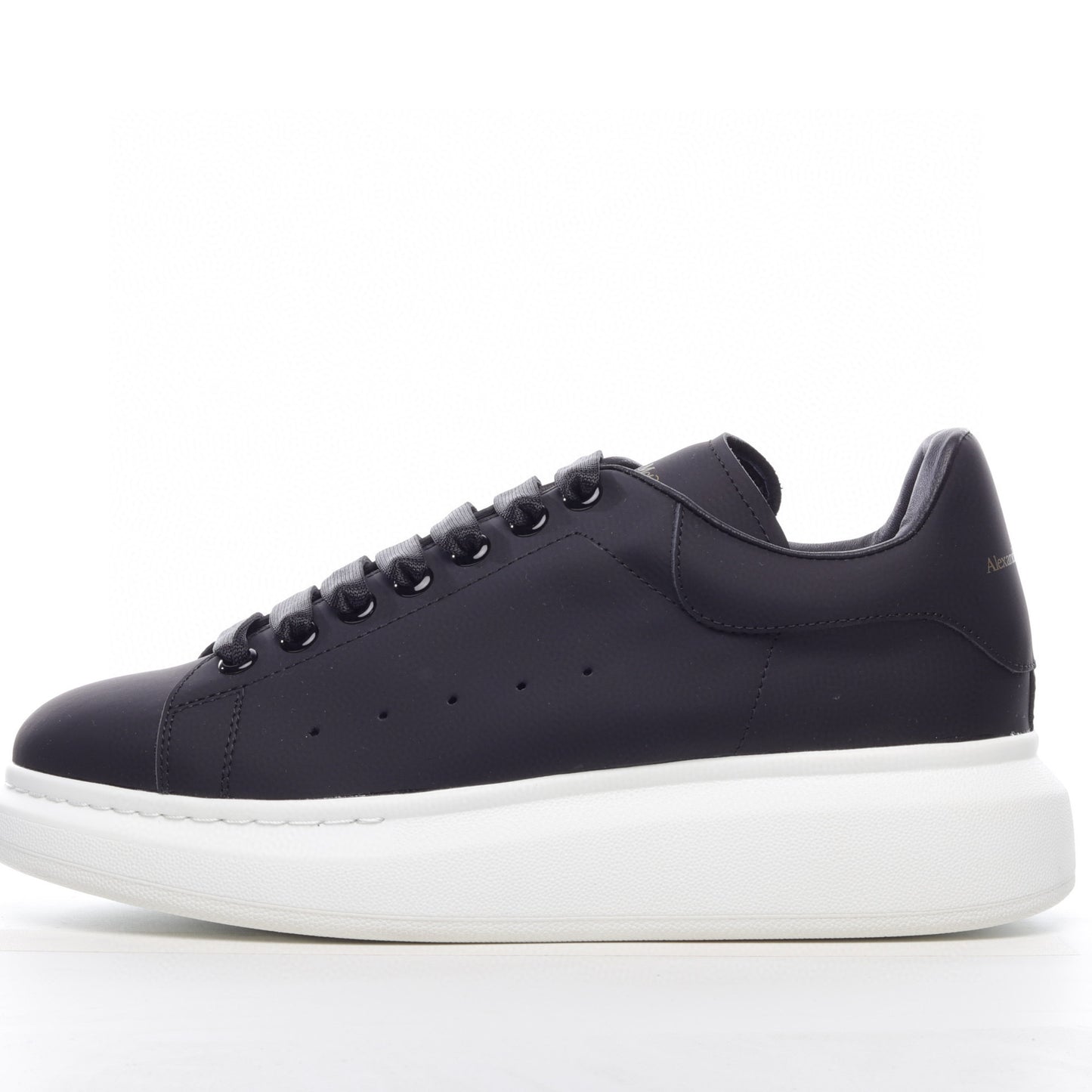 Multicolor Thick-soled Leather Epoxy Coated Elegant Gradient Men's And Women's Sneakers by Mirlaine Univers