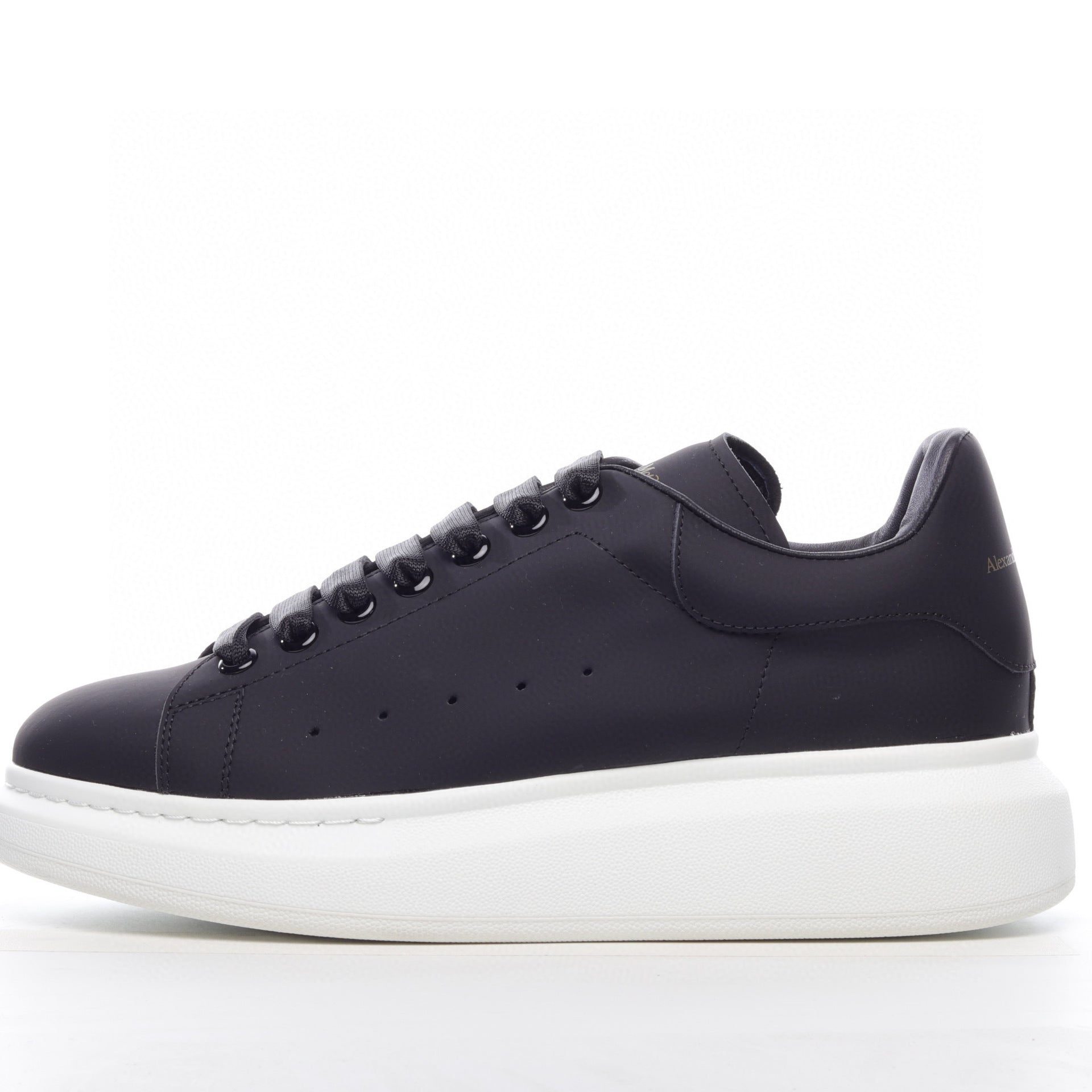 Multicolor Thick-soled Leather Epoxy Coated Elegant Gradient Men's And Women's Sneakers by Mirlaine Univers