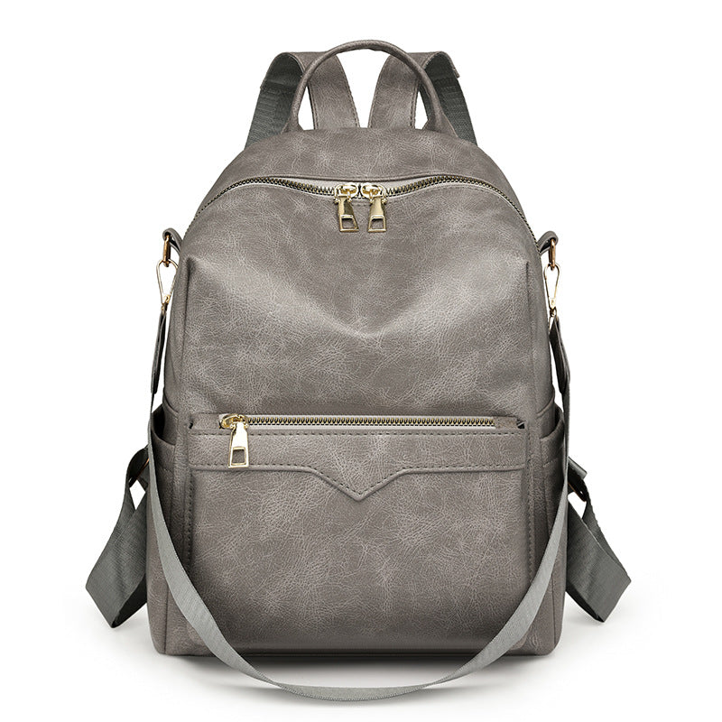 Elegant Solid-Color Womens Backpack For Commuting With Large Capacity by Mirlaine Univers