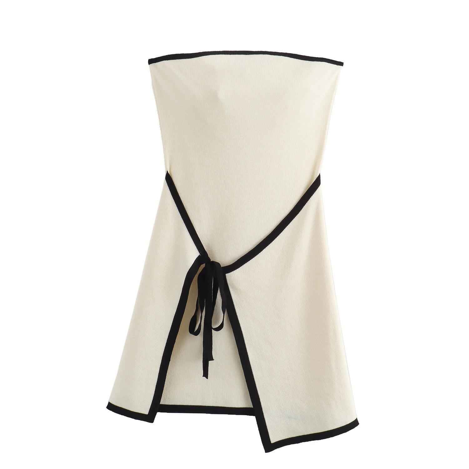 Fashionable Slim-fit Knitted Sleeveless Tube Dress