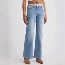 Womens Stylish Lace-trimmed Stretch Denim Jeans by Mirlaine Univers