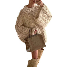 Loose Casual Versatile Solid-color Fashionable And Elegant Knit Sweater