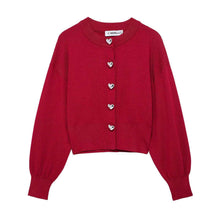 Spring New Arrival Heart Shaped Button Cardigan Coat