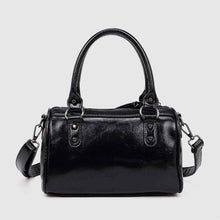 Fashionable Studded Large-capacity Pillow Racing Bowling Biker-inspired Tote And Shoulder Bag