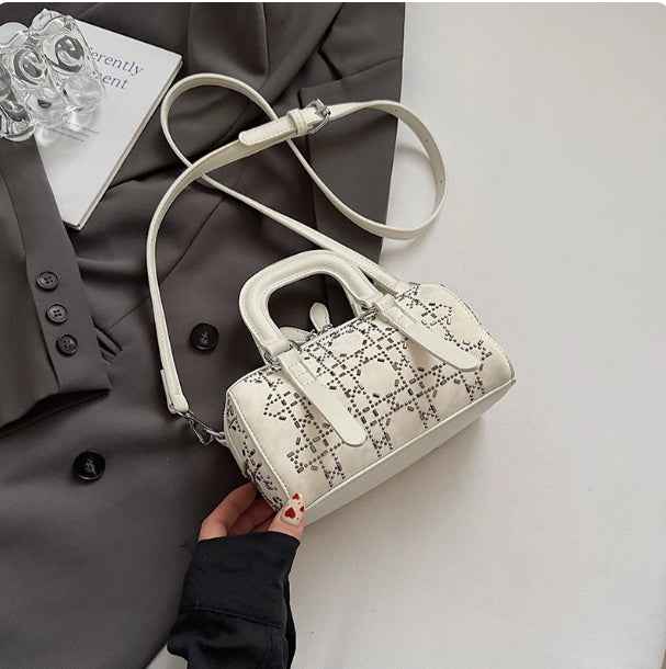 Korean-style Minimalist Versatile Niche Cylindrical Tote Bag