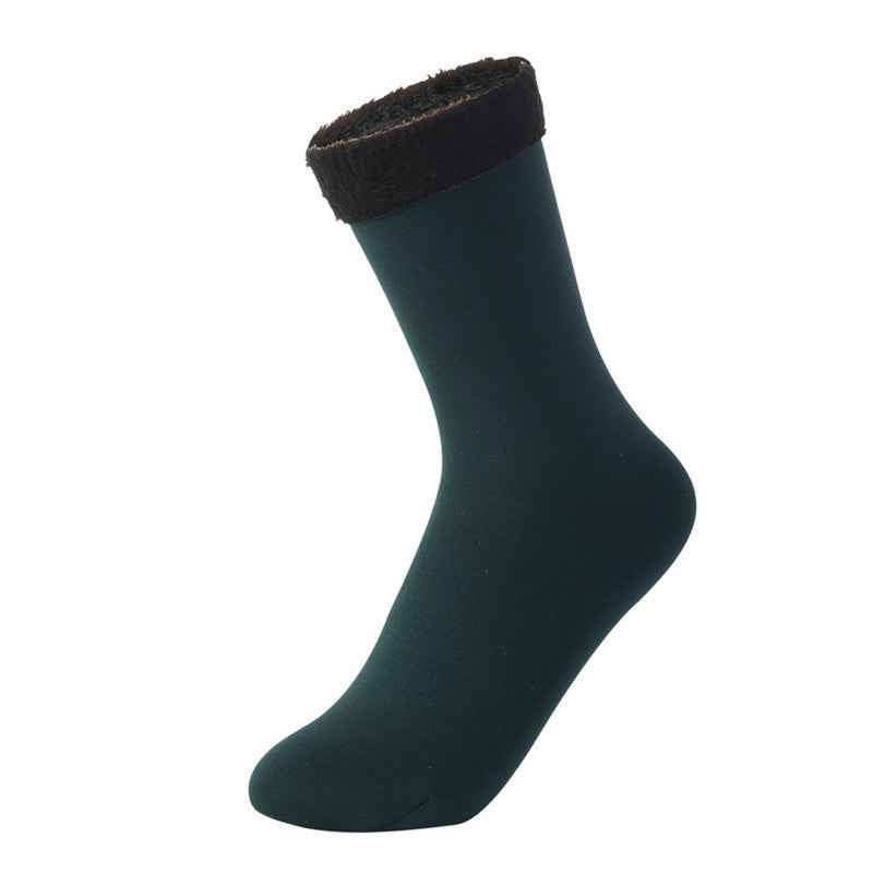 Women's Padded Velvet Warm Soft Medium Tube Socks