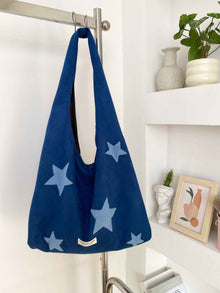 Korean-style Star-embroidered Single-shoulder Bag Large-capacity Plush Tote Bag