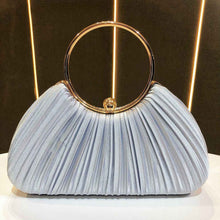 Satin Cheongsam Pleated Evening Clutch