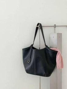 High Capacity Solid Color Versatile Womens Tote And Shoulder Bag
