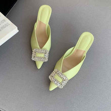 Rhinestone Square Buckle Sandals New Fashion Women