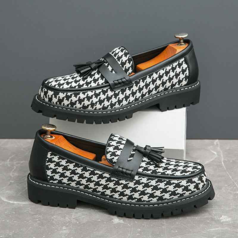 Business Fringed Leather Shoes Men's All-match Slip-on