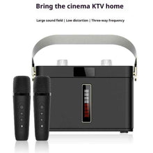 Outdoor Bluetooth Speaker Karaoke Double Microphone Classroom Teaching Meeting Party