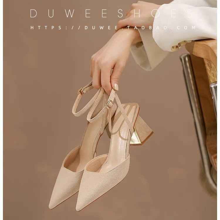 French Style Closed Toe Sandals For Women